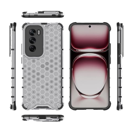 Image of Glasgow Back Case Cover Designed for [ Oppo Reno 12 5G / Reno12 5G ] (Stylish Look | Shock Proof) - Transparent
