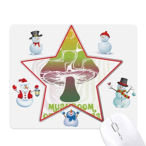 Tapis de souris champignon vert au design illustré féerique et original