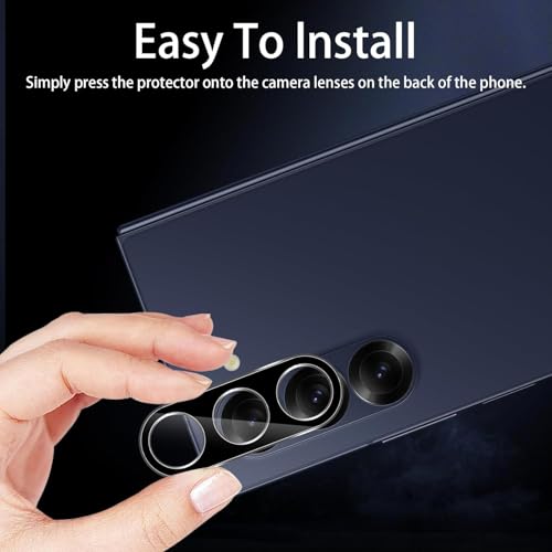 Image of Xmon Back Camera Lens Protector for Samsung Galaxy Z Fold 7 (2 Pack) Premium Camera Glass Protector Guard, Anti-Scratch, Ultra-Clear, Easy Installation
