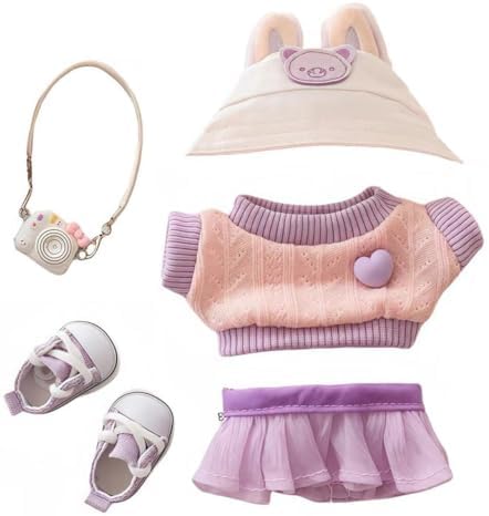 Nuevo traje de laboratorio de 2025, exquisitos accesorios para labubu, lindo conjunto de ropa para accesorios de laboratorio de 17 cm (#O)