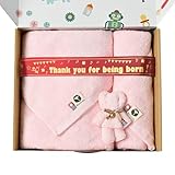 [BabyCube] 出産祝い 今治タオル ギフトセット 3点 バスタオル フェイスタオル タオルハンカチ 男の子 女の子 新生児 ベビー 赤ちゃん 子供 誕生日プレゼント お祝い ピンク ベビーピンク 日本製 おしゃれ 人気 かわいい (ベビーピンク)