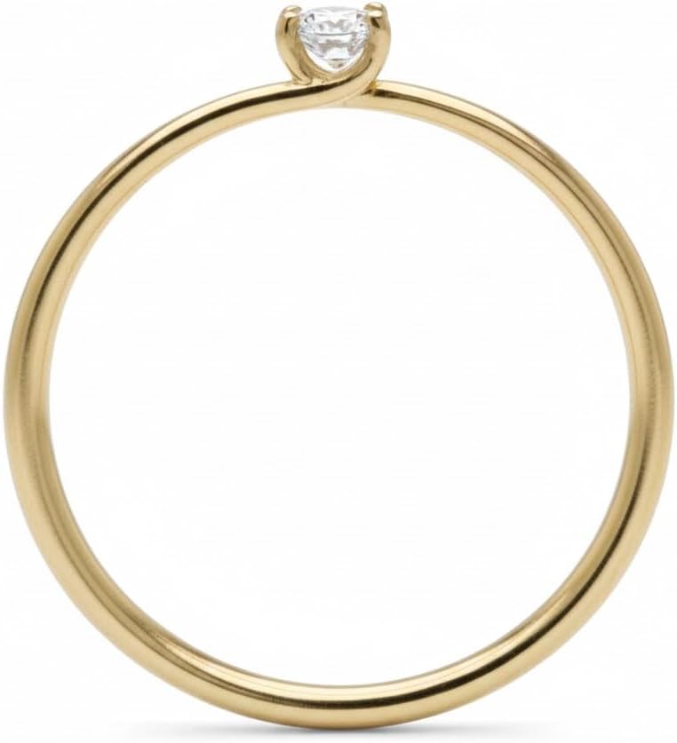 PRAGATI ENTERPRISES HUB 10.00 Carat Natural Cubic Zirconia Ring – 925 Sterling Silver Gold Plated Band Statement Ring for Women