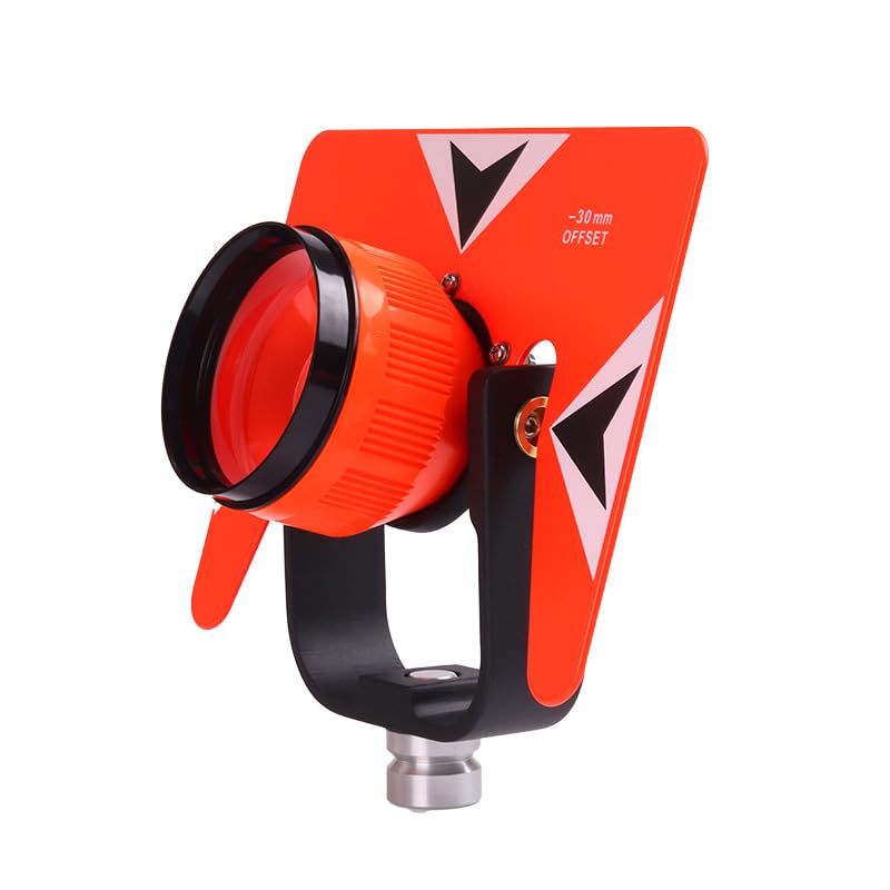 Ensemble de prisme à inclinaison unique tout en métal avec étui souple, convient à toutes les stations totales décalées de 0/-30 mm