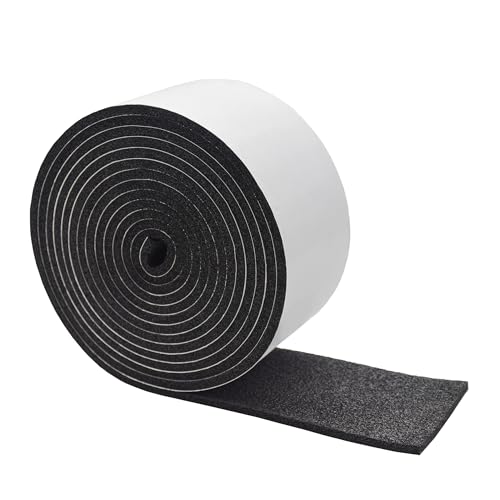 Image of DOBTIM Pipe Insulation Foam Wrap Tape, Self Adhesive with High Resilience for Pipe Insulation Wrap 13 Ft Long x 3 Inch Wide x 1 /5 Inch Thick