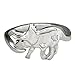 Bywenzai Ring Ringe Damen Bijouterie Herren Frauen Frauen Männer Ring herrschsüchtig Schmuck Spielzeug süß offen Verstellbarer Ring Geschenk Triceratops