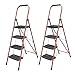 Lekka Drabina Składany Stołek Z 4 Stopniami Drabiny Z Wygodnym Uchwytem I Szerokim Pedałem Przenośne Metalowe Drabiny Do Użytku Domowego Drabina Schodkowa (Color : 2pcs)