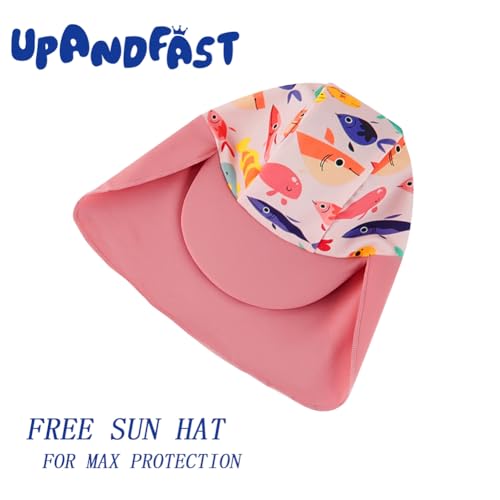 image for upandfast Baby/Toddler Girls Sunsuit Swimsuit with Snap Bottom UPF 50+