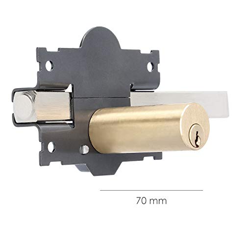 Bolt B-4 Key 2 Sides Pin 183mm Round Cylinder 70mm, Multicoloured, único - Image 3