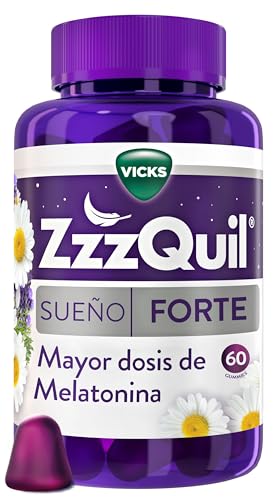 ZzzQuil Sueño Forte, Mayor dosis de Melatonina* gummies para dormir