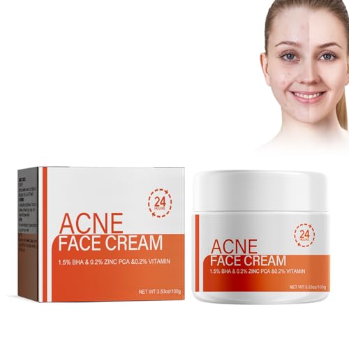 Cleansing and Mask with Salicylic Acid, 100 g Anti-Pimple Facial Cleansing Acne Face Cream Skin Care Cleansing Mask Pore Cleansing Mask to Reduce Pimples and Blackheads Pores