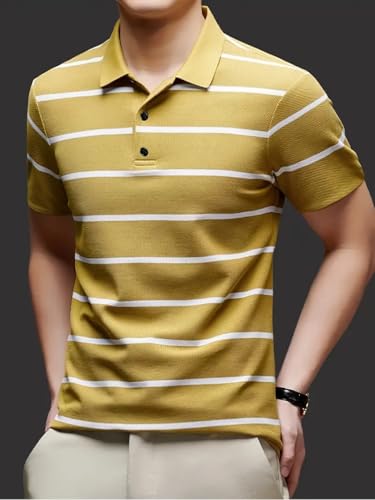 Image of TAGAS Men's Short Sleeve Polo Shirt, Button Up Collar | T-Shirt for Mens | Casual T Shirt for Men | (MT-7)