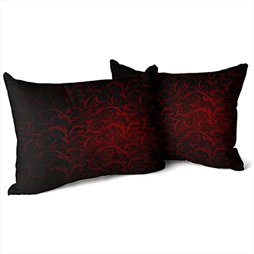 Healbrighting 6009546870935 Set Of 2 Throw Pillow Covers Pillow Case Standard Size 20X26 Inch Gothic Victorian Vampire Decorative Pillowcase thumb #1