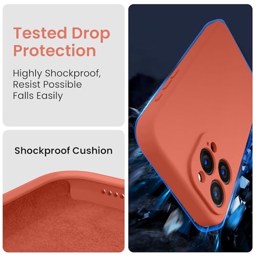 Image of FireNova Designed for iPhone 15 Pro Max Case, Silicone Upgraded [Camera Protection] Phone Case, Soft Anti-Scratch Microfiber Lining Inside, 6.7 inch, Pink Pomelo