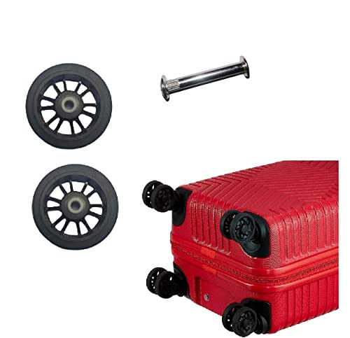 Image of MyViradi Luggage Wheels Only for Replacement and Repair for VIP, Safari, Skybag, Amrican Tourister Suitcases Rubber Wheels for 8 Wheeler Luggage Parts (2 WHEEL)