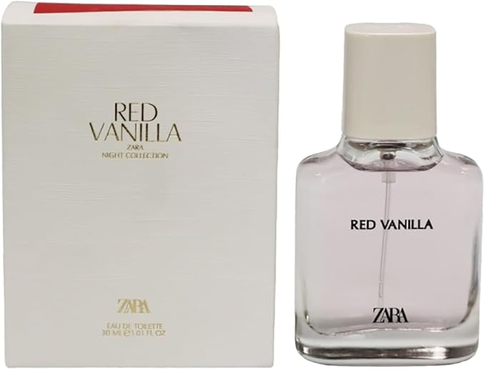 Zara Edt Vainilla Roja 30 Ml (1.0 Fl. Oz). - Notas De Cassis, Iris Y Vainilla. Una Fragancia Cálida, Elegante Y Duradera - Eau De Toilette/Fragancia
