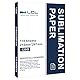 LCL Sublimationspapier A4, 210 x 297 mm, 110 Blatt, 120 g/m², kompatibel für EPSON, SAWGRASS, Brother Sublimationsdruckern