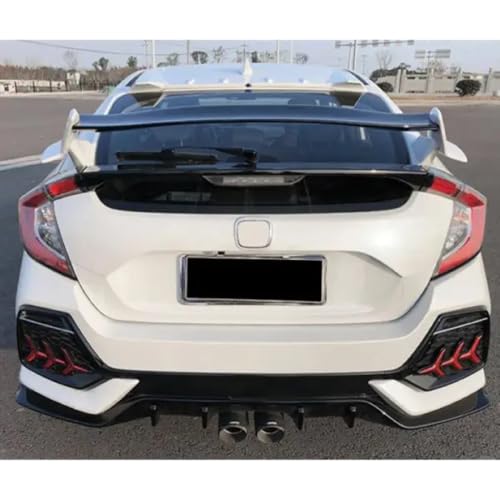 Image of Compatible with Honda Civic 2006-2020 10th Generation Trunk Wing Lip Boot Rear Spoiler Tr Ar-honda-023 KT-HDCV-013 Glossy Black CC-2649