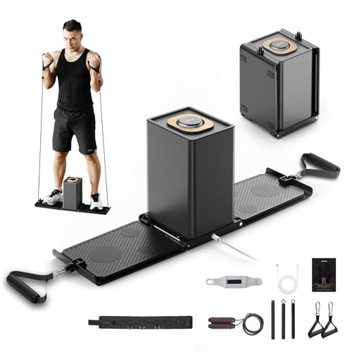 SR3 Pro Gym Equipment for Home, All in One Workout Machine, Fitness Portable&Foldable Small Space Compact Strength Training Cable Machine for Full Body Workouts