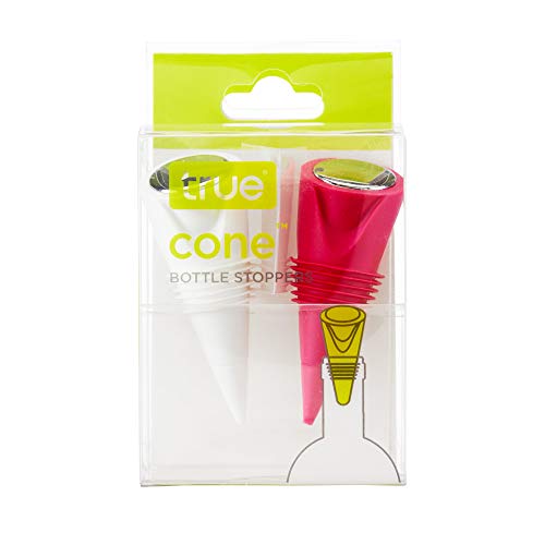 True Cone Silicone Bottle Stoppers, Pouch, Assorted #TOP3