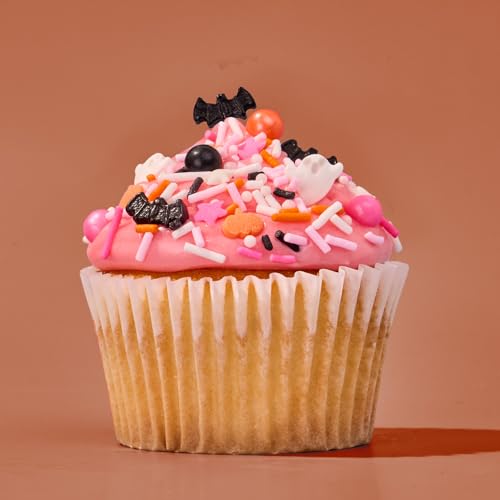 Image of Fancy Sprinkles House of Horrors Sprinkle Set | Halloween Sprinkles with Pumpkins, Bats, Eyeballs & Bones | Halloween Cake, Cupcake & Cookie Decorating | Halloween Gift | 4 Pack (0.5c)
