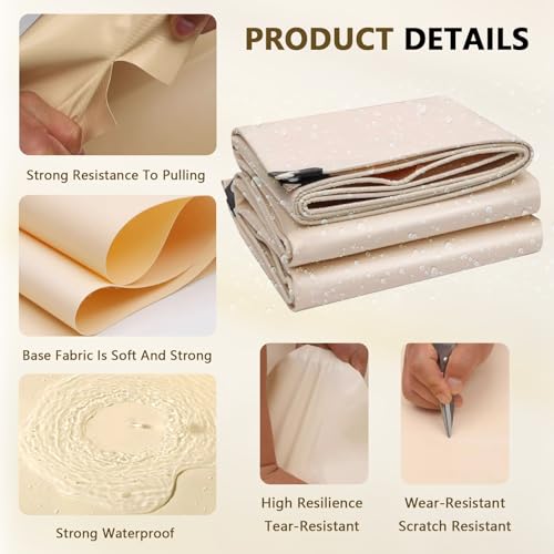 Lona impermeable resistente de 2x3m plegable y duradera 3