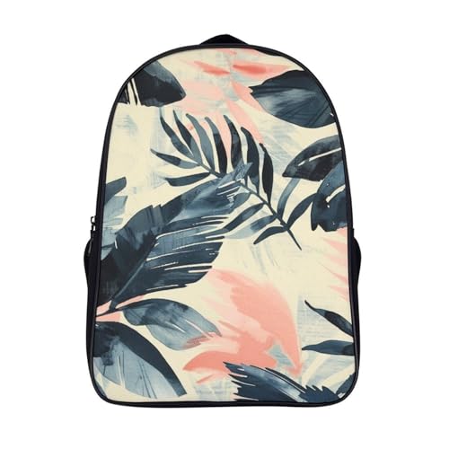 Sac à dos école imprimé palmier pour garcon et fille mesurant 40x28x16cm