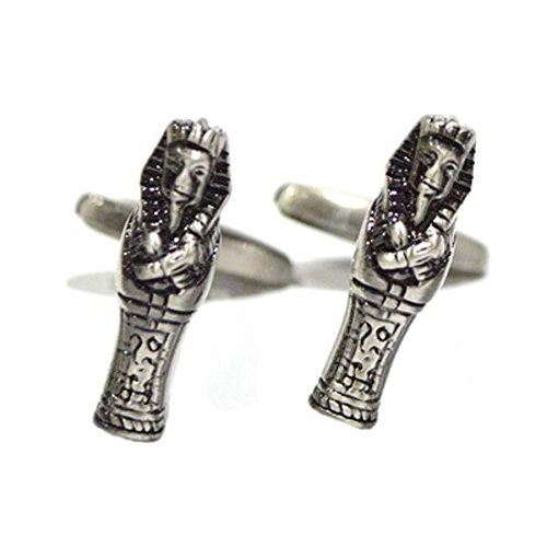 Mancuernillas egipcias acabado antiguo para hombre miniatura 1