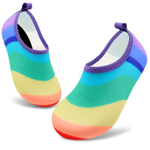 Image of VIFUUR Kids Water Shoes Girls Boys Quick Dry Aqua Socks for Beach Swim Outdoor Sports
