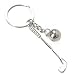 Produktbild Outflower kreative 3D Minigolf Form Legierungs Anhänger Schlüsselring, Dekor Verzierung Keychain Werbungs Förderungs Geschenk für Sportspiele Memorabilia, Länge Ca. 102mm