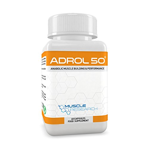Muscle Research ADROL 50 - Advanced Bodybuilding Supplement - 60 Capsules - 30 Days Supply - UK Manufacture