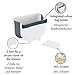 Wenko Fago Cubo de Basura para Puerta Armario Plegable 5 l, Blanco,...