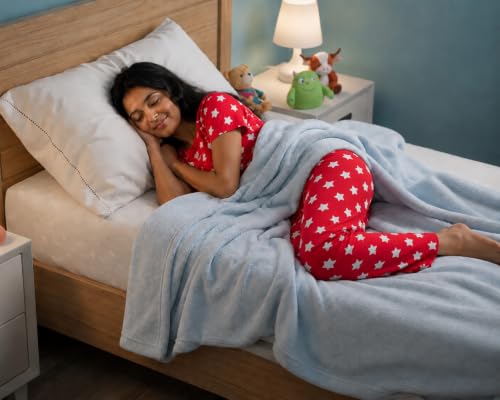Image of Women's Night Dress | Printed Cotton Night Suit | Pyjama Set with Top and Bottom | Sleepwear | Ladies Night Dress | Casual Nightwear with Pocket | T-Shirt and Pant | Co-ord Set