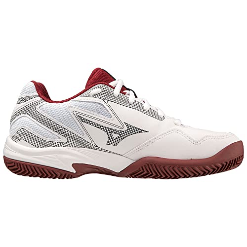 Foto von Mizuno Unisex Break Shot 4 CC Tennisschuh, White/Cabernet/Papyrus, 38.5 EU
