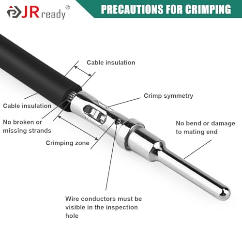 JRready DW1007 733PCS Deutsch Connector Kit IP68 Waterproof DT Connector 2 Pin 3 4 6 8 12 Pin with Solid Deutsch Pin Wire Gauge 16AWG, Removal Tool DRK-RT1B by JRready - Image 5