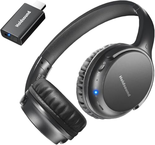 Holdsound BKM400 Wireless TV Headphones for Seniors No Delay
