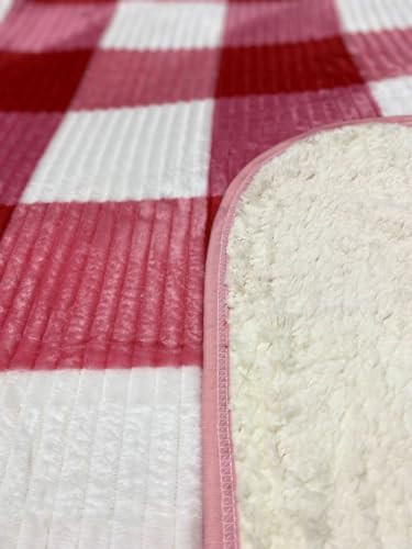 Cobertor Sherpa Canelada Estampada Casal Dupla Face Pele de Carneiro Premium 2,20 x 1,80 mt