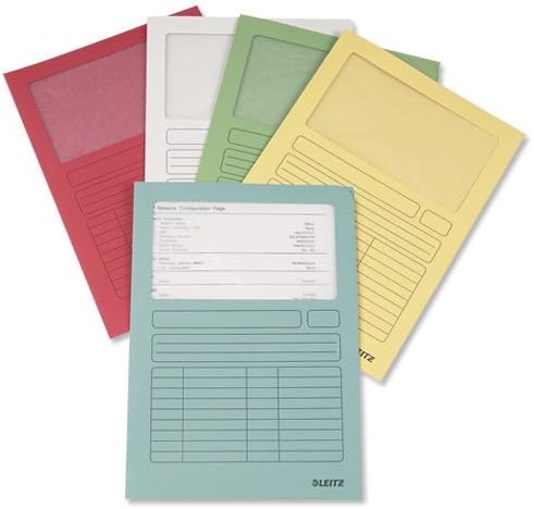 Leitz Window Folder A4 Assorted Ref 3950-99-99 [Pack 100] (3950-99-99)