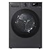 LG RT90X7B Trockner (B, 9 kg) mit Wärmepumpentechnologie (LED-Display, selbstreinigender Kondensator, Trockensensor) Matte Black
