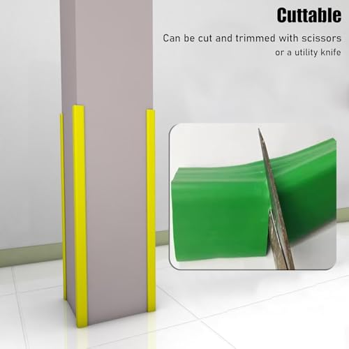 Protection d'angle murale autocollante en caoutchouc souple de 120 cm