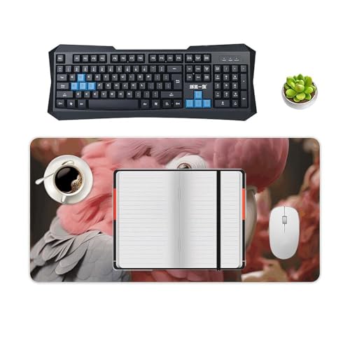 Tapis de souris imperméable grande taille antidérapant rose - 4