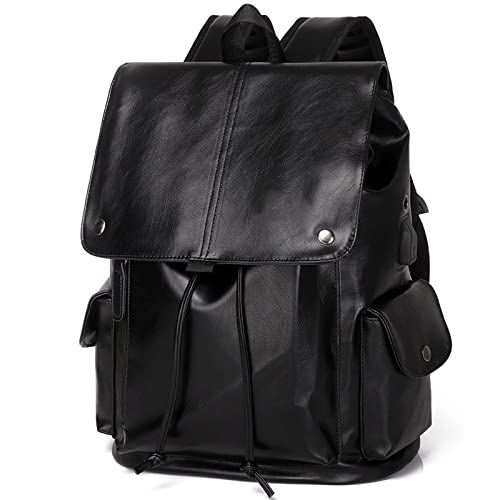 Sac à dos homme cuir PU résistant contre la panne de batterie portable
