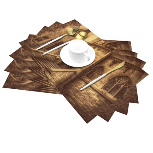 Sets de table château médiéval vintage pour mariages et fêtes