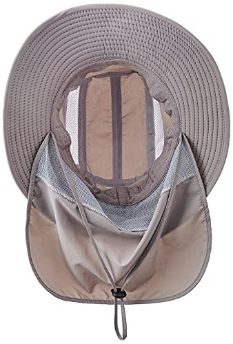 Fishing Hat Bucket Hat With Neck Flap And Upf 50+ Sun Protection For Men And Women-Light-Grey #TOP2
