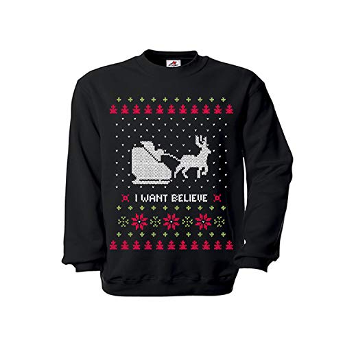 Pull I Want to Believe de Noël Noir Taille L Copytec 35830