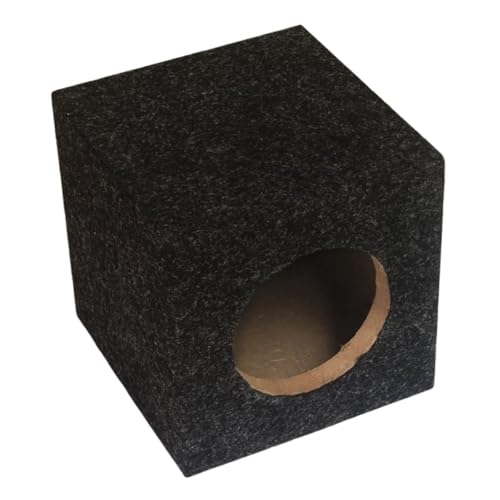 RoastMe木製スピーカーユニバーサルシールドスピーカーカーミュージックペアサブウーファーボックス (4インチ四方の箱)