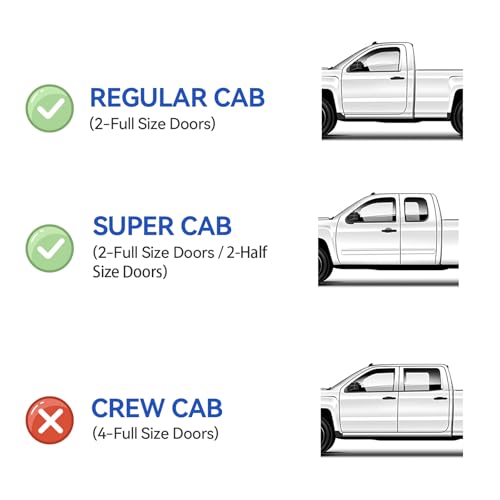 in-Channel Window Rain Guards Shield for 1993-2011 Ford Ranger, Window Vent Visors Shades Wind Deflectors for 1994-2009 Mazda B2300, 1998-2001 Mazda B2500, 1994-2007 Mazda B3000