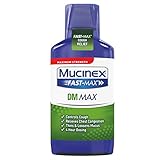 Mucinex Fast-Max DM, Max Strength Chest Congestion Relief with Guaifenesin, Adult Cough Suppressant Liquid, 6 oz