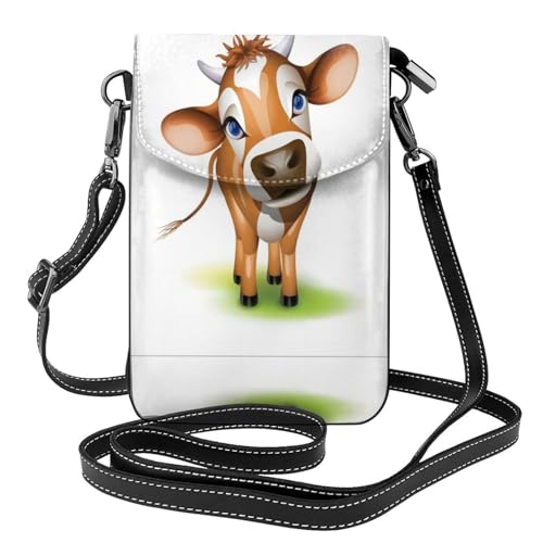 Sac bandoulière motif veau doux stockage sécurisé monnaie voyage