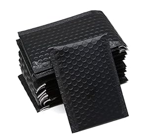 Yyaaloa 25 Stück schwarze Polsterumschläge