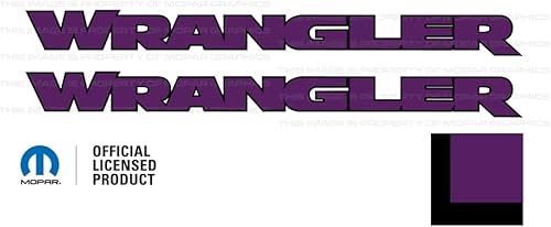 Miniatura 18 de Decal Mods Wrangler Hood - Calcomanía de vinilo gráfica para Jeep Wrangler JK/JL/JT (2007-2024), color negro con contorno rosa intenso FBHPO